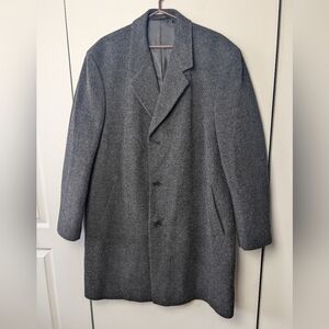GIORGIO SAPPINI Men Trench Coat Gray/Black Color Merino Alpaca Wool